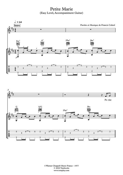 petite pussy|Francis Cabrel Chords & Tabs for Guitar, Ukulele, Bass, Drums at ...